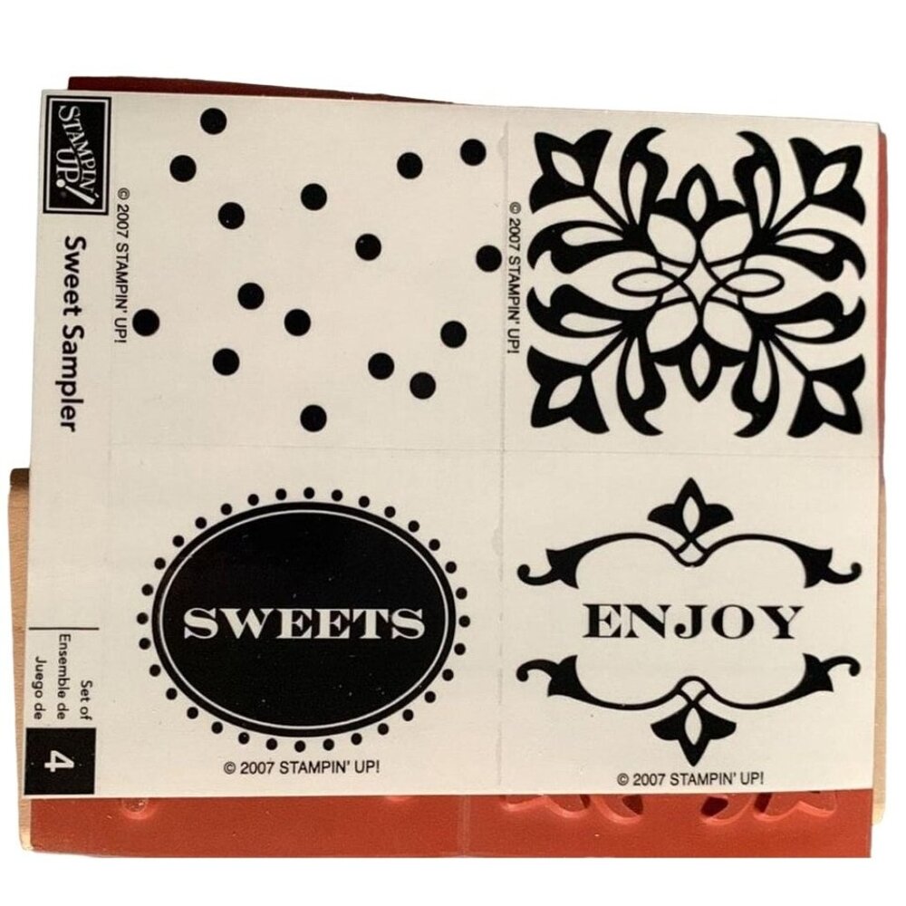 Stampin Up Sweet Sampler Rubber Stamp Set